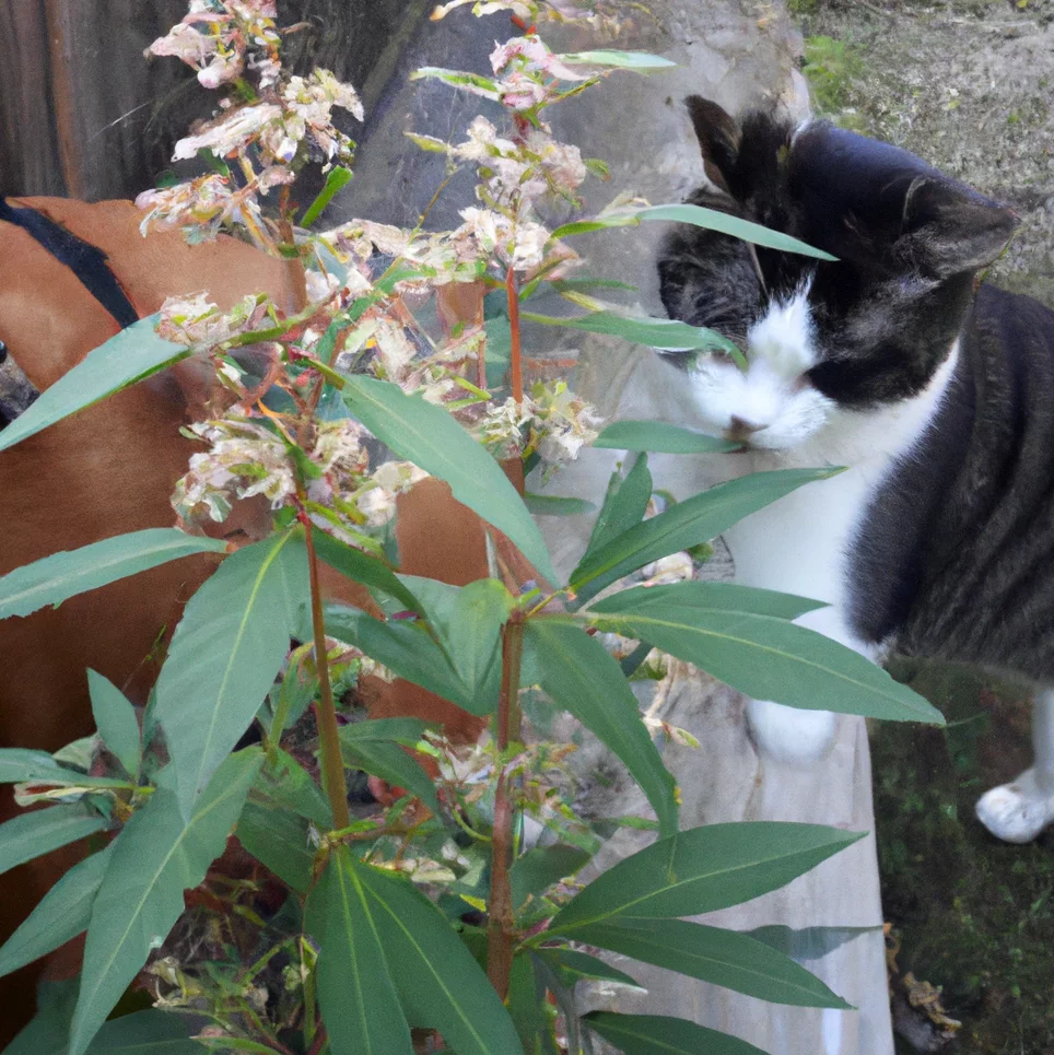 Dogbane Hemp and a cat nearby