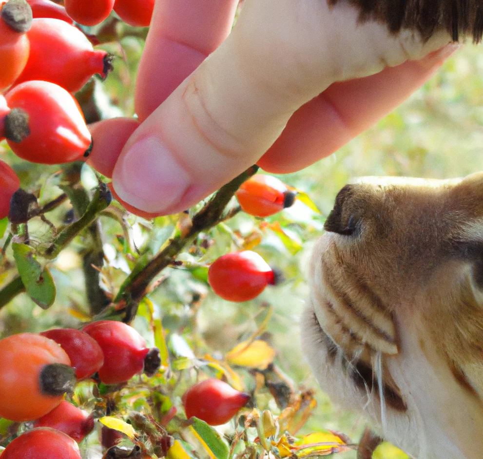 Cat Brier with a cat trying to sniff it