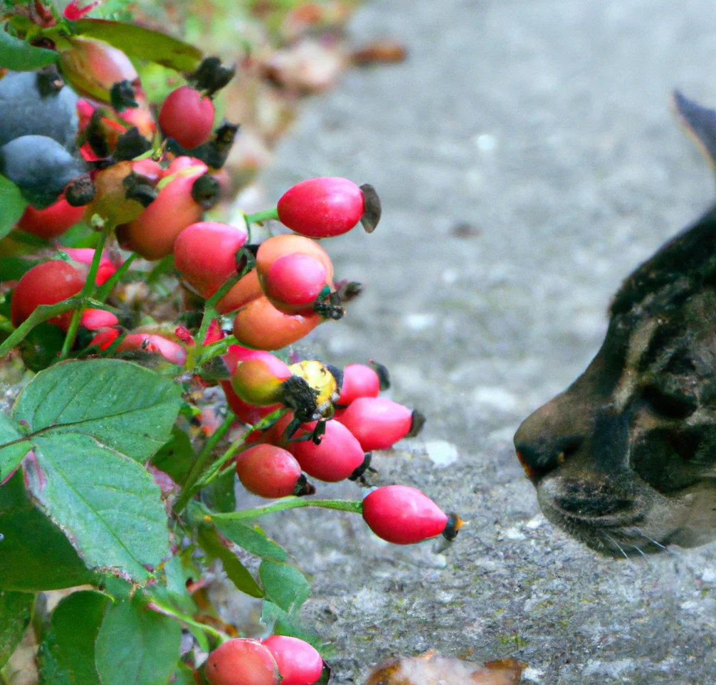 Cat looks at Cat Brier